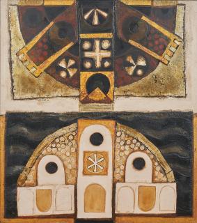 Leonard French - Turtle over Temples, 1963