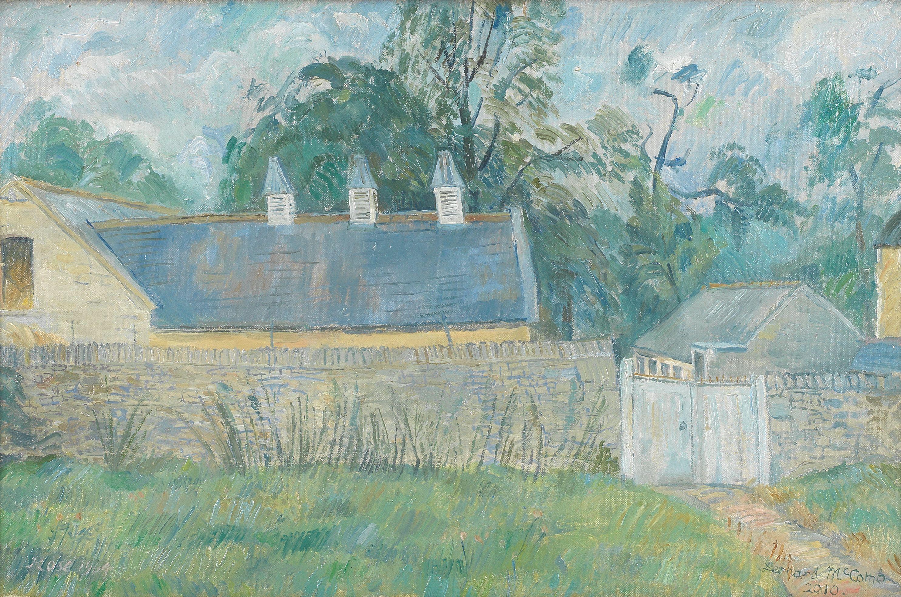 Leonard McComb R.A. - A Barn in the Wood