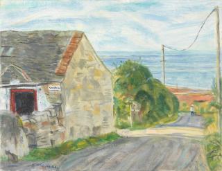 Leonard McComb R.A. - Cat in Landscape