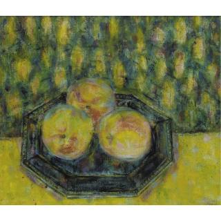 Leonard Mccomb, R.A. - Peaches On A Black Plate