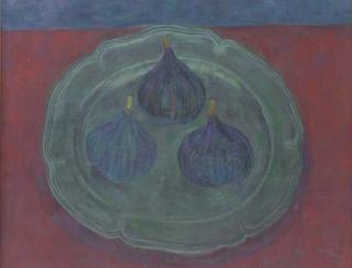 Leonard McComb, R.A. - Still life with figs