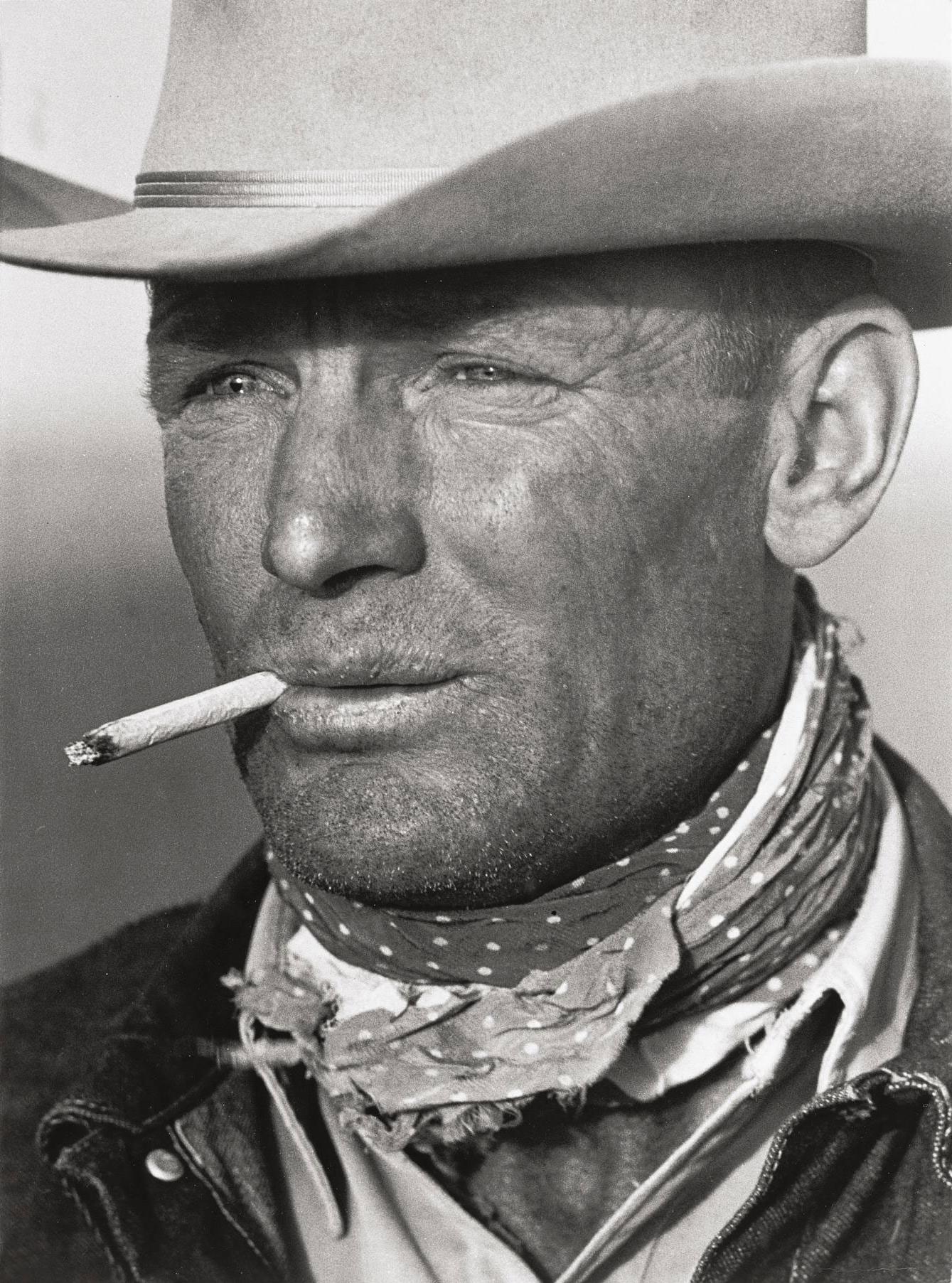 Leonard McCombe - Portrait of Texas Cowboy Clarence Hailey Long, 1949