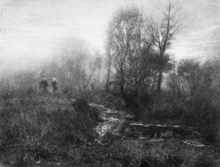 Leonard Missone - River scene, circa 1915