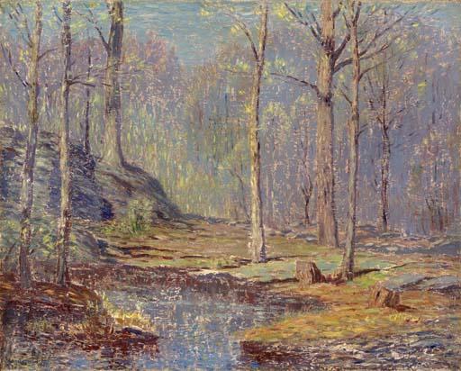 Leonard Ochtman - The Pools at Greyledge, Cos Cob, Connecticut