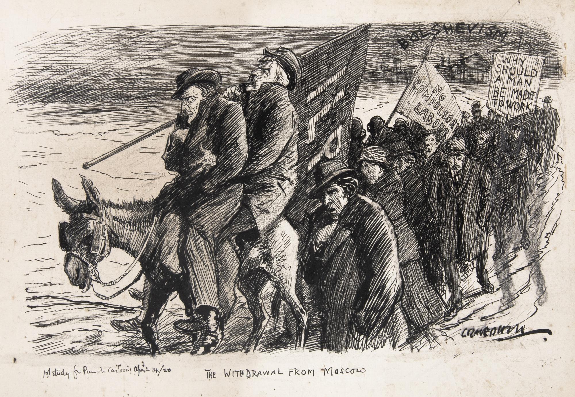 Leonard Raven-Hill - ‘The Withdrawal From Moscow’