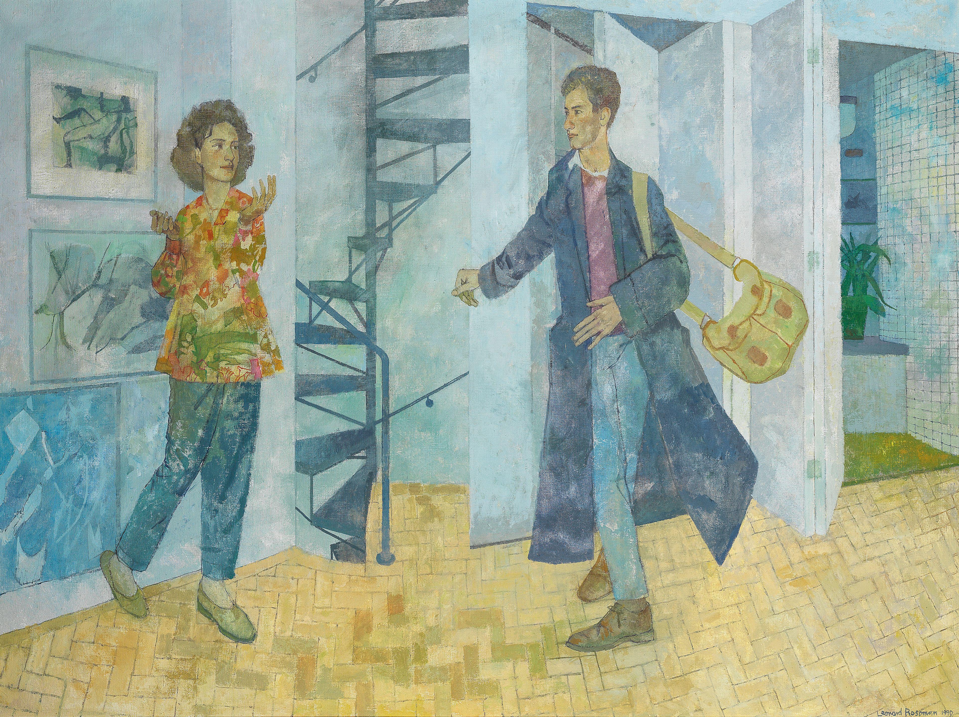 Leonard Rosoman O.B.E., R.A. - Portrait of Amanda and Christopher Guest