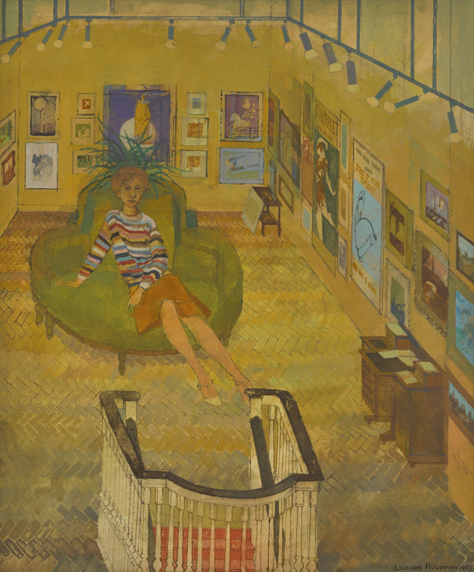 Leonard Rosoman, O.B.E., R.A. - Study For Wendy Baron At The Fine Art Society