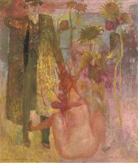 Leonard Rosoman, R.A. - The Quarrel Amongst The Sunflowers