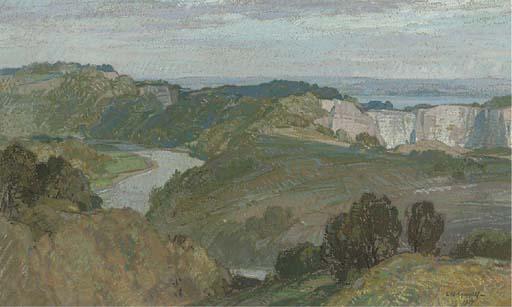 Leonard Russell Squirrell, R.W.S., R.I. - The Wye And Distant Severn, Near Chepstow