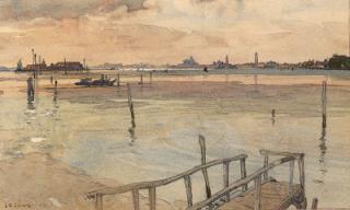 Leonard Russell Squirrell - Venice from the Lido