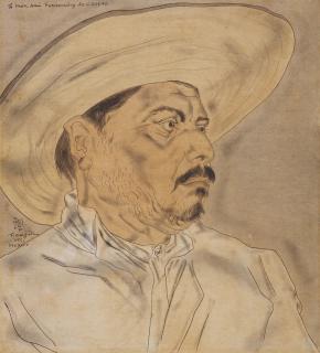 Léonard Tsugouharu Foujita - Le Mexicain barbu