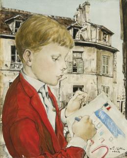 Léonard Tsugouharu Foujita - Portrait De Gilbert Pétridès