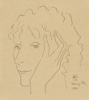 Léonard Tsugouharu Foujita - Tête De Jeune Femme