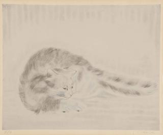 Leonard Tsuguharu Foujita - Chat Allongé