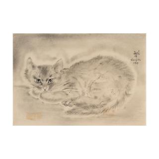Léonard Tsuguharu Foujita - Chat assis