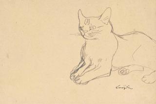 Léonard Tsuguharu Foujita - Chat en alerte