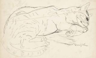 Léonard Tsuguharu Foujita - Chat Endormi