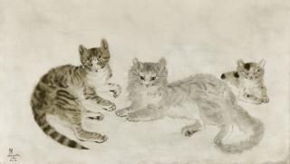 Leonard Tsuguharu Foujita - Chats et chaton