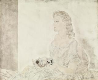 Léonard Tsuguharu Foujita - Femme au Petit Chat