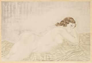 Léonard Tsuguharu Foujita - Femme Blonde Allongée
