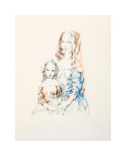 Léonard Tsuguharu Foujita - Femme et enfant, 1964