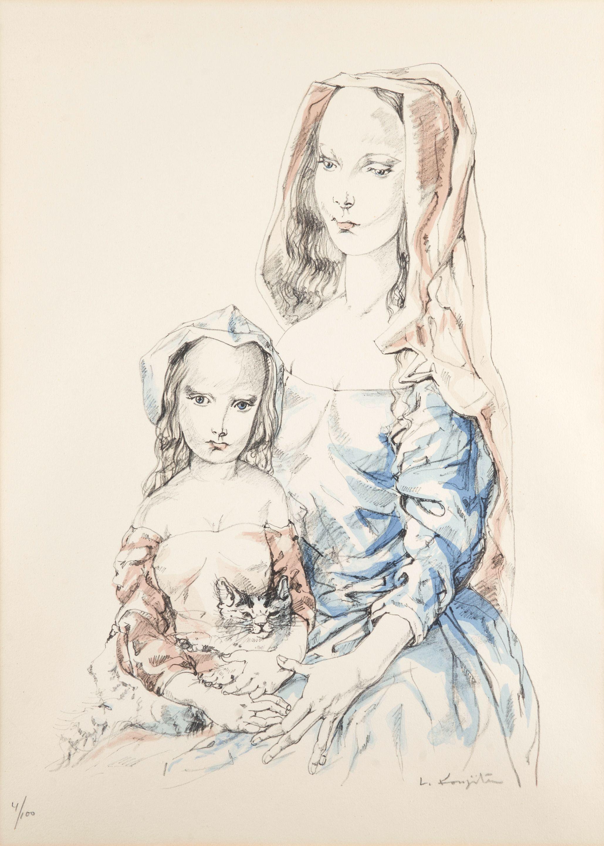 Léonard Tsuguharu Foujita - Femme et enfant