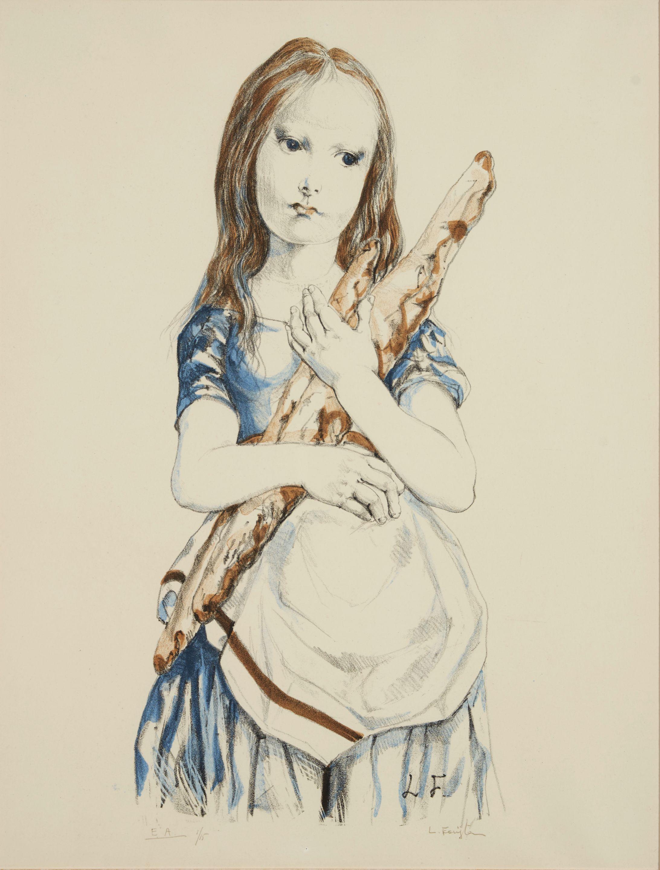 Léonard Tsuguharu Foujita - Fillette au pain