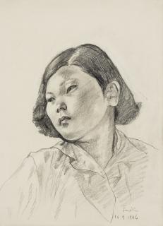 Léonard-Tsuguharu Foujita - Jeune femme asiatique