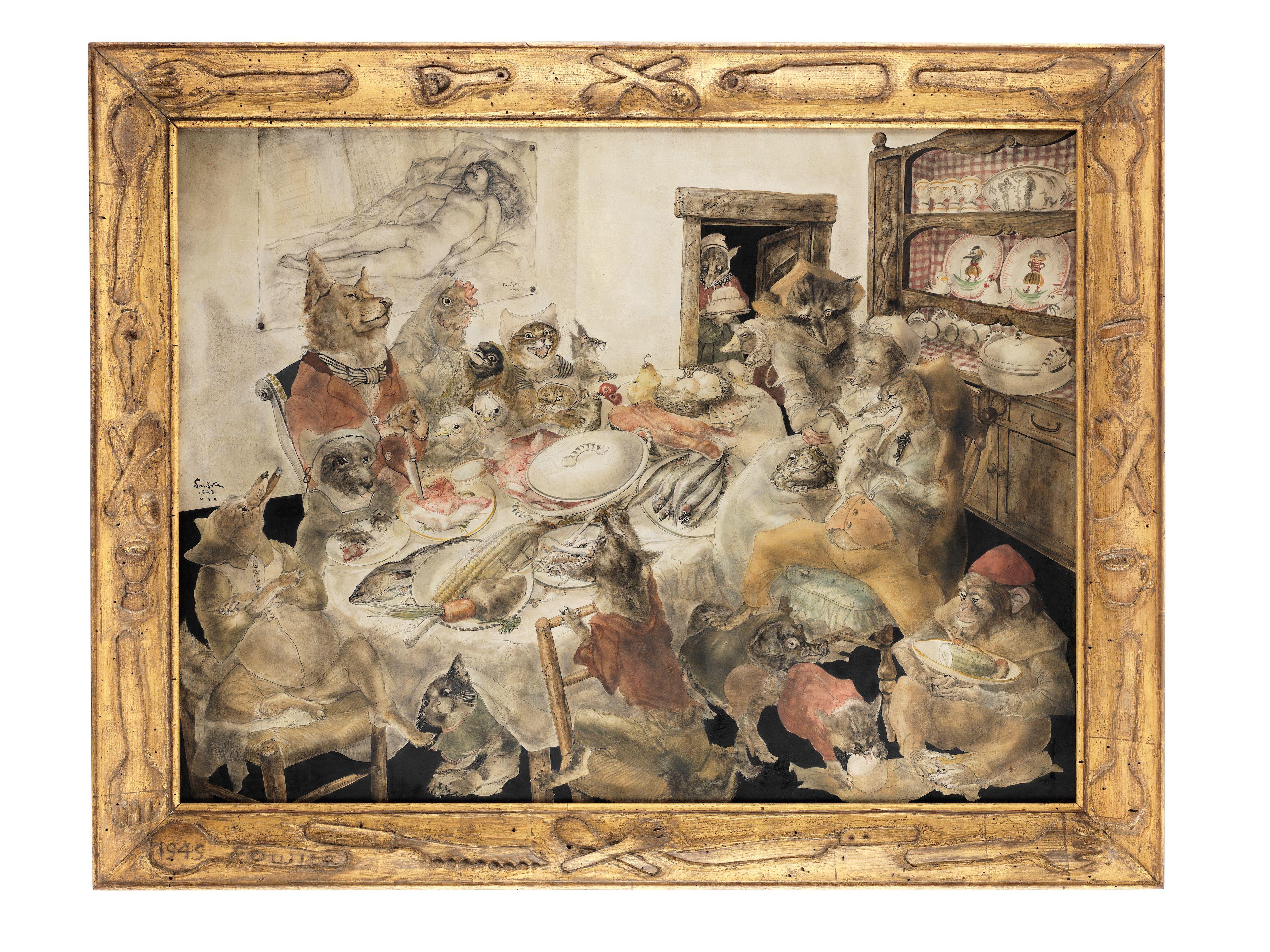 Léonard Tsuguharu Foujita - La fête d\'anniversaire