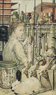 Leonard Tsuguharu Foujita - La Laborantine