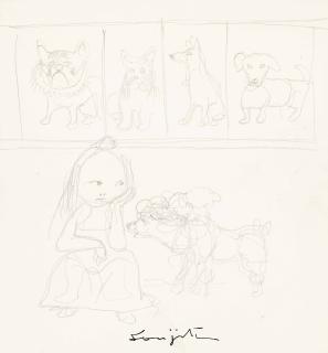 Léonard Tsuguharu Foujita - La marchande de chiens