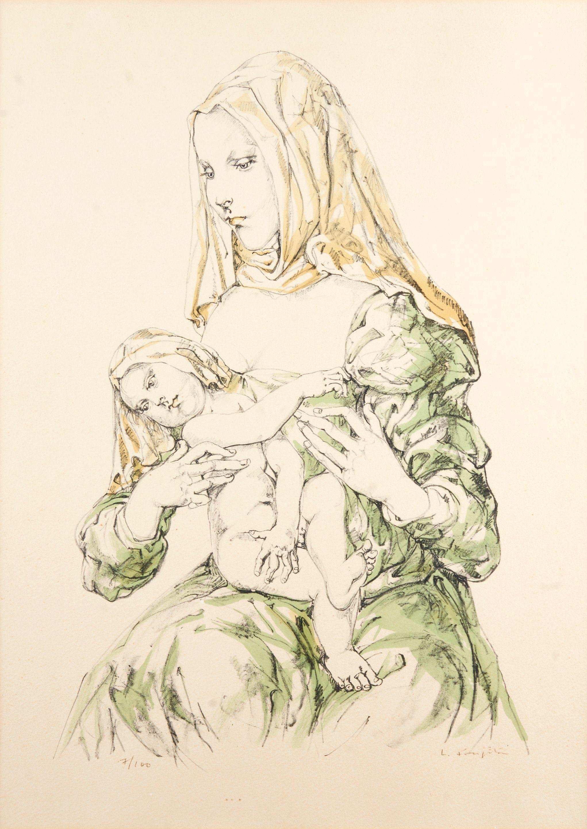 Léonard Tsuguharu Foujita - La Vierge et l\'enfant