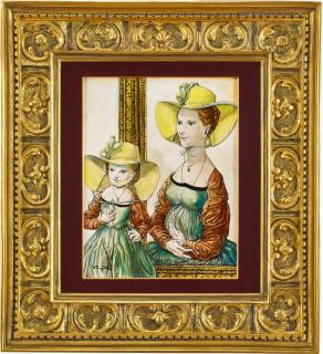 Léonard Tsuguharu Foujita - Le Chapeau De Sa Maman