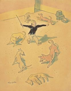 Léonard Tsuguharu Foujita - Le dresseur de chiens