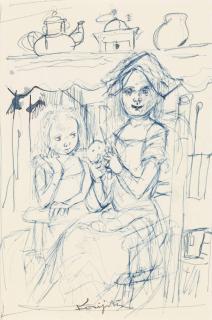 Léonard Tsuguharu Foujita - Leçon de cuisine