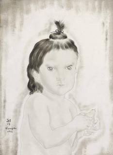 Leonard Tsuguharu Foujita - L\'enfant à l\'oiseau