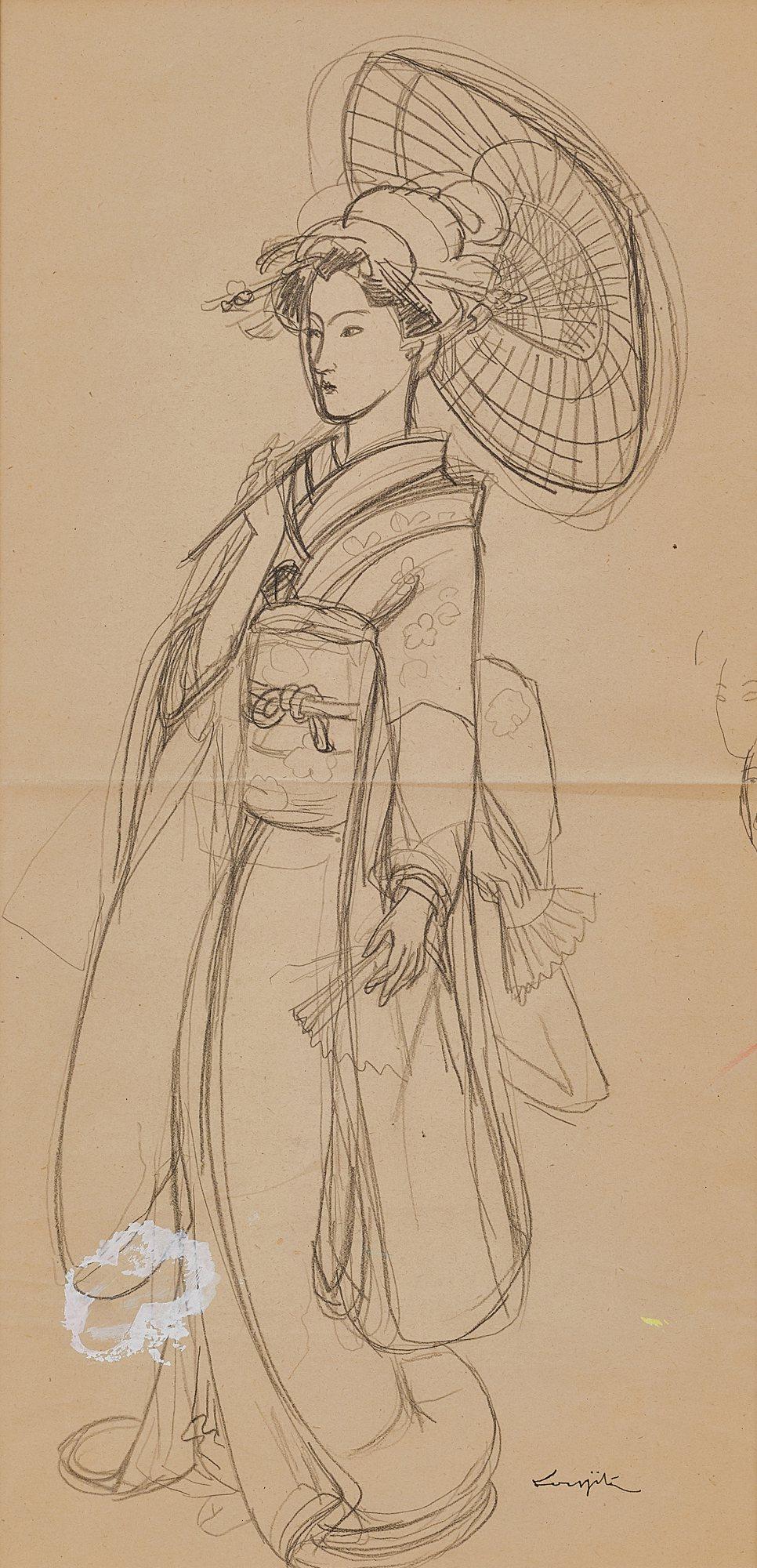 Léonard Tsuguharu Foujita - Léonard Tsuguharu Foujita 藤田嗣治 | Madame Butterfly 蝴蝶夫人