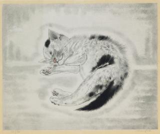 Leonard Tsuguharu Foujita - Les Chats: one plate