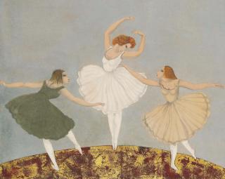 Leonard Tsuguharu Foujita - Les trois danseuses