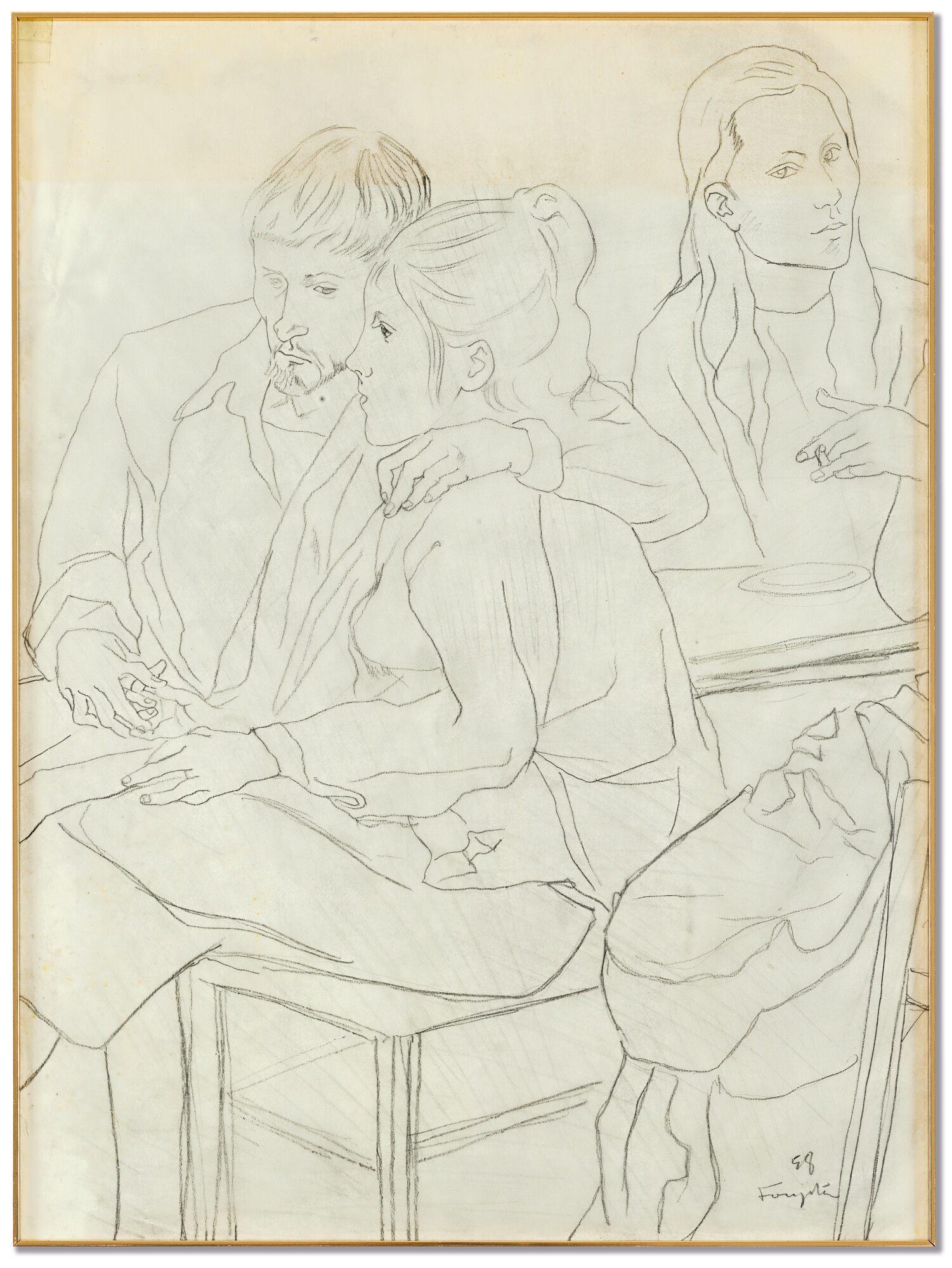 Léonard Tsuguharu Foujita - L’Intérieur Du Café