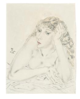 Léonard Tsuguharu Foujita - Madeleine posant accoudée