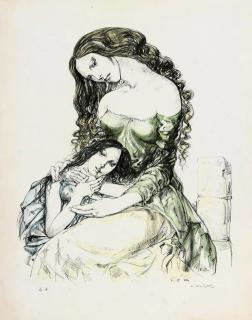 Leonard Tsuguharu Foujita - Mère et Enfant