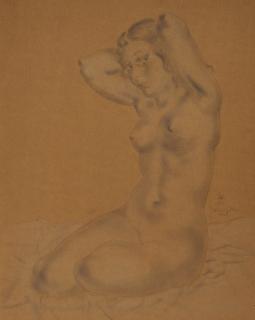 Léonard Tsuguharu Foujita - Nu Aux Bras Levés