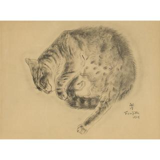 Léonard Tsuguharu Foujita - Pasitea, from A Book of Cats