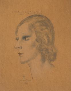 Leonard-Tsuguharu Foujita - Portrait d\'Amy Tedesco