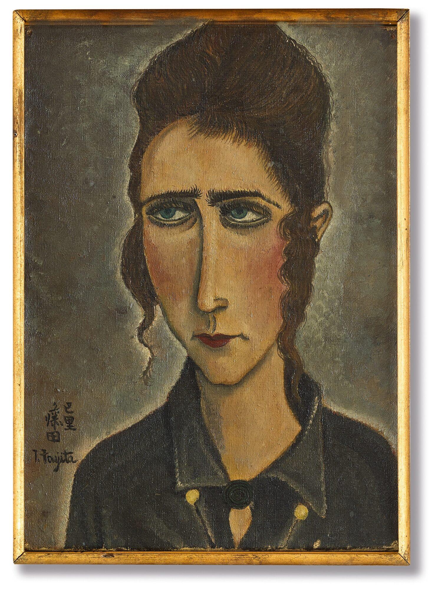 Léonard Tsuguharu Foujita - Portrait De Femme