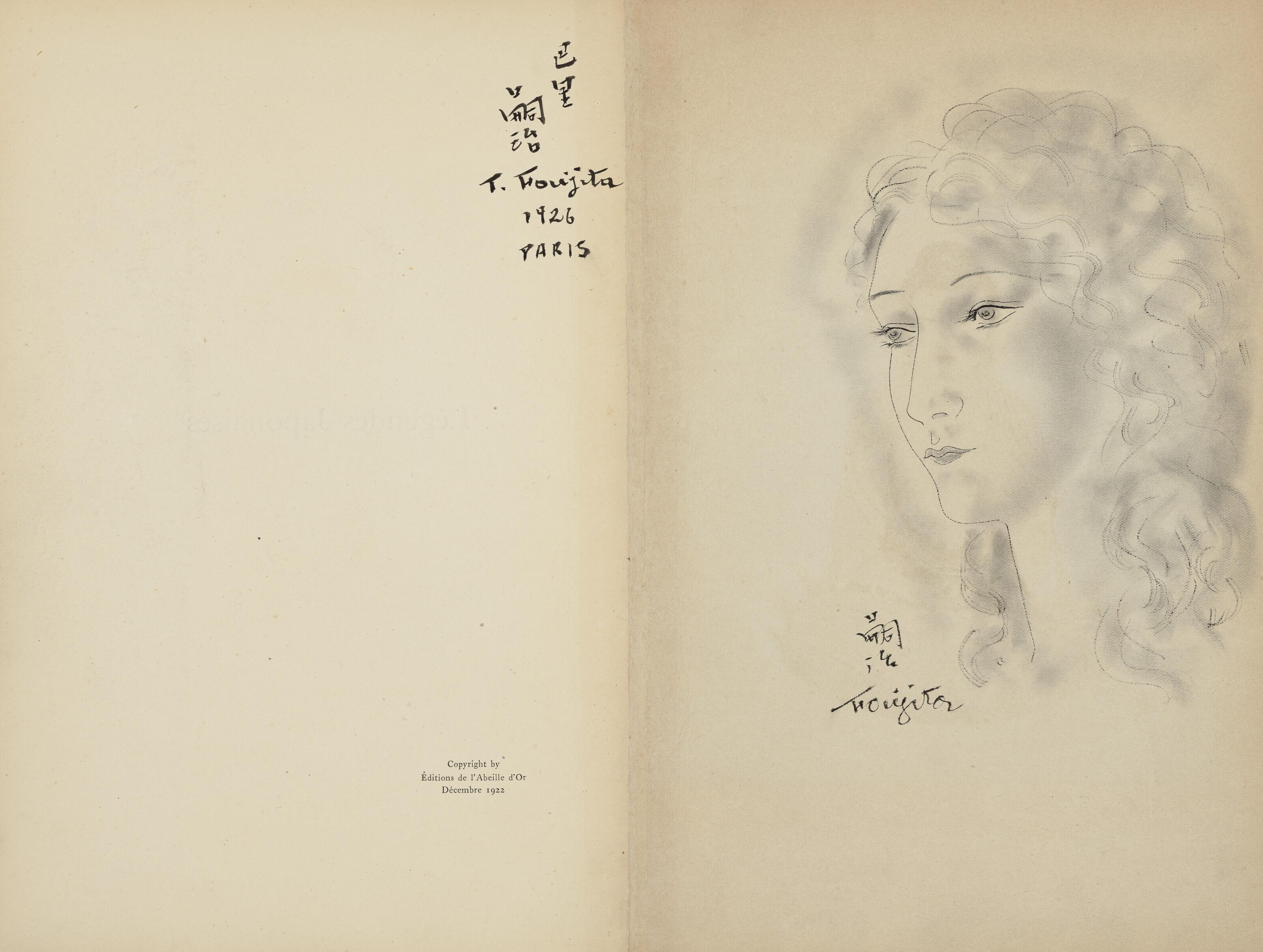 Léonard Tsuguharu Foujita - Portrait de jeune femme