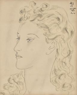 Leonard-Tsuguharu Foujita - Portrait de jeune femme