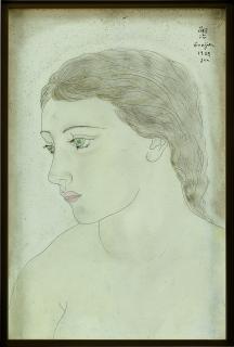 Léonard Tsuguharu Foujita - Portrait De Jeune Femme
