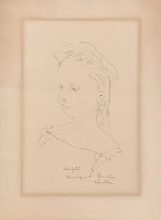 Léonard Tsuguharu Foujita - Ritratto di fanciulla, Hommage du peintre